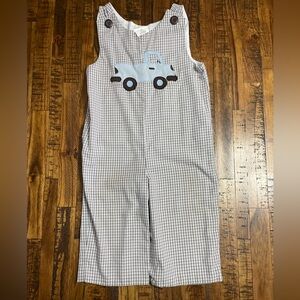 Kids Checkered One Piece with Truck Design